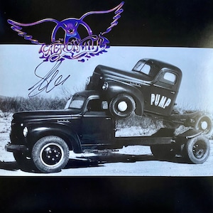 Steven Tyler signierte signierte Pump-Vinyl