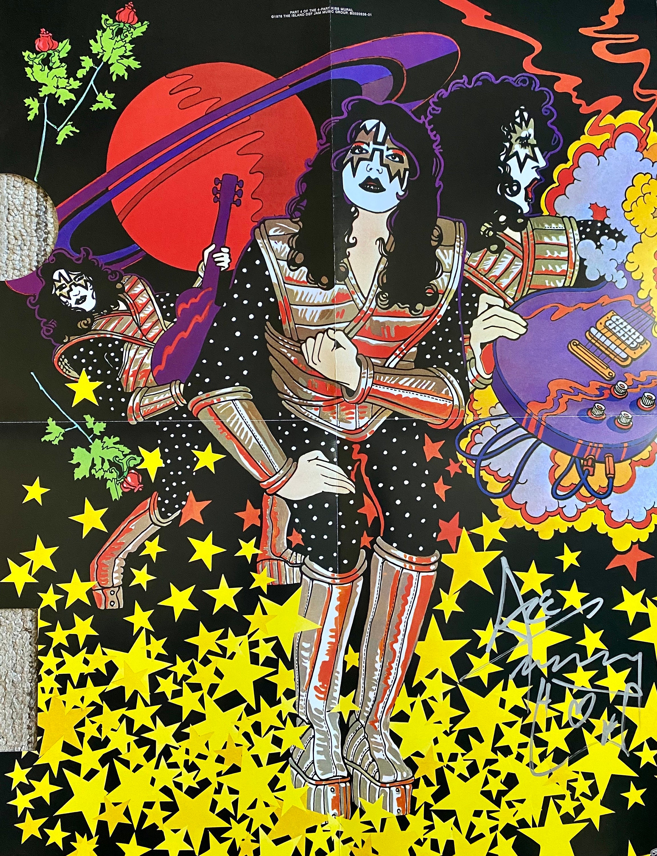 Ace Frehley Autographed Signed Kiss 17x22 Poster - the Spaceman - Etsy