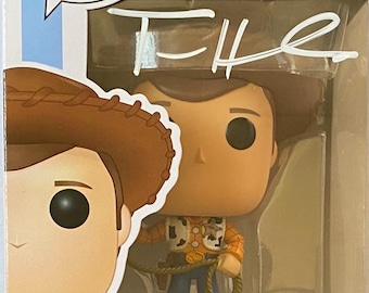 Funko Pop n.° 522 del Sheriff Woody de Toy Story 4 autografiado por Tom Hanks