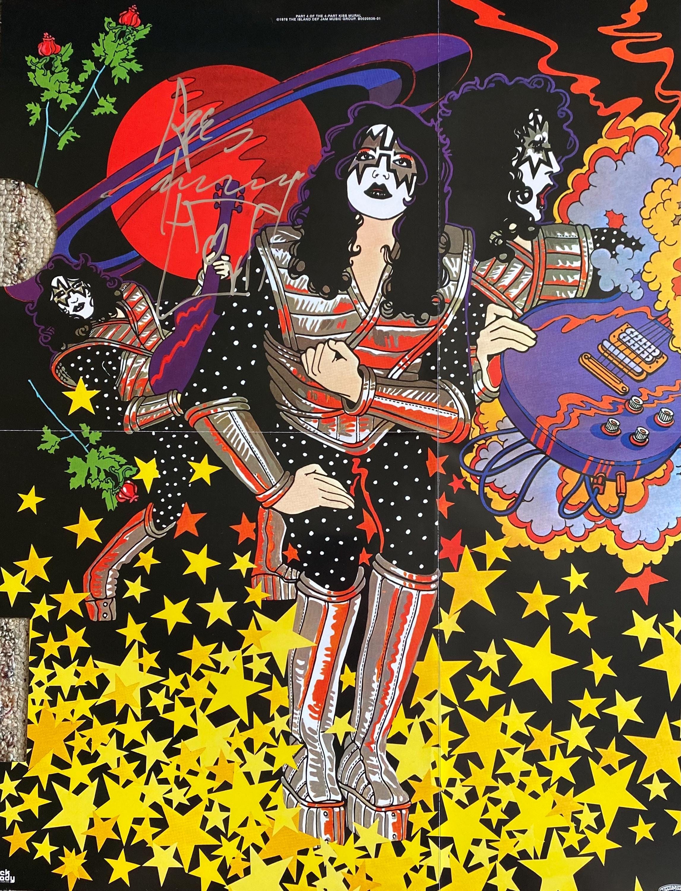 Ace Frehley Autographed Signed Kiss 17x22 Poster - the Spaceman - Etsy