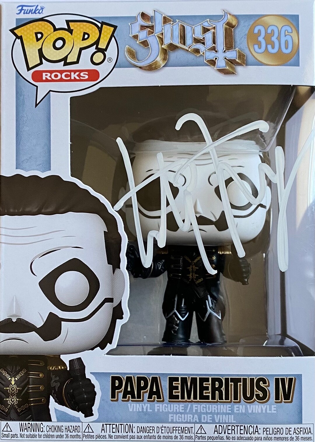 Tobias Forge z autografem Ghost Funko Pop #336 - Papa Emeritus