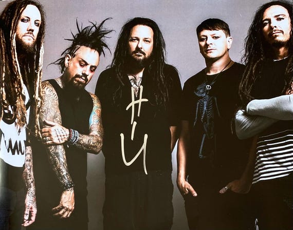 ジョナサン・デイビスの直筆サイン入りKorn 8x10写真 - Etsy 日本