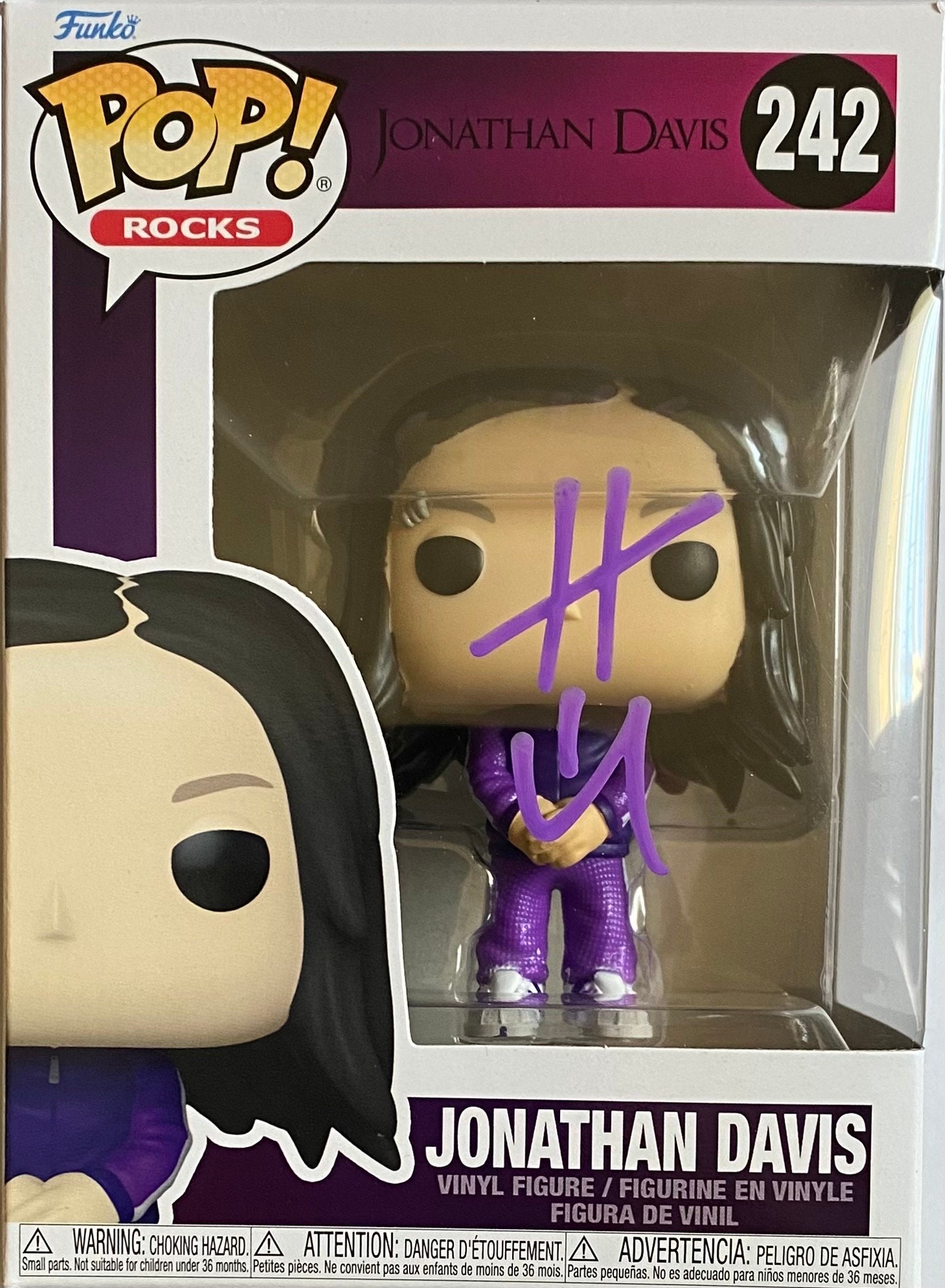 Jonathan Davis Autographed Signed Korn Funko Pop #242 - Etsy
