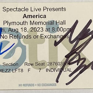 Gerry Beckley's America サイン入り Gerry Beckley Signed - Etsy