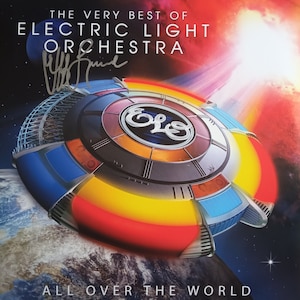 Jeff Lynne Autographed Signed ELO All Over The World Very Best Of Vinyl - Electric Light Orchestra