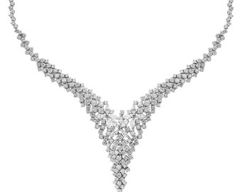 Diamond necklace 5.74 ct.