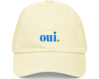Pastel Baseball Cap "Oui"