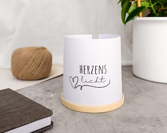 Lantern heart light template for download | Funeral gift, light greeting, DIY PDF decoration for LED tealight