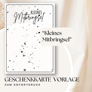 Kleines Mitbringsel – PDF-Vorlage für süßes Geldgeschenk | Perfekt für: kleine Aufmerksamkeit | Dankeschön | spontane Geste | Geldgeschenk