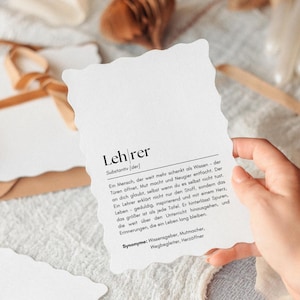 Lehrer Printable Karte | Digitale Karte mit Spruch zum Ausdrucken | Geschenk für Lehrer | Dankeschön zum Schuljahresende | PDF Download