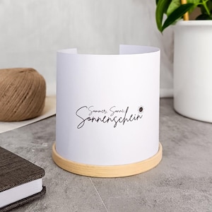 Lantern template summer sun sunshine – PDF to print – summer decoration DIY for transparent paper, garden party, LED light