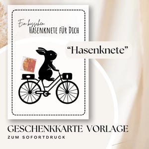 Ostern zum Ausdrucken - PDF-Vorlage für ein liebevolles Geldgeschenk | Perfekt für: Ostern | Geschenkkarte | Kleinigkeit | Geldgeschenk