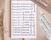 Kerzentattoo Vorlage Geburtstag | Glückskerze & Geburtstagskind DIY | Tattoo für Kerzen PDF zum Ausdrucken | Konfetti Sprüche