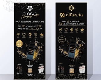 CHOGAN Roll-up Banner, high-quality print - New Chogan Bottles