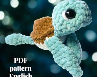 Turtle - English Crochet pattern - DIY