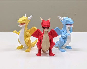 Dragon Puzzle | Dragon Toys | 3D Printed | Puzzles and Toys | Dragon Decorations | Dragon Gifts | Customizable Dragon Figurine | Low Poly