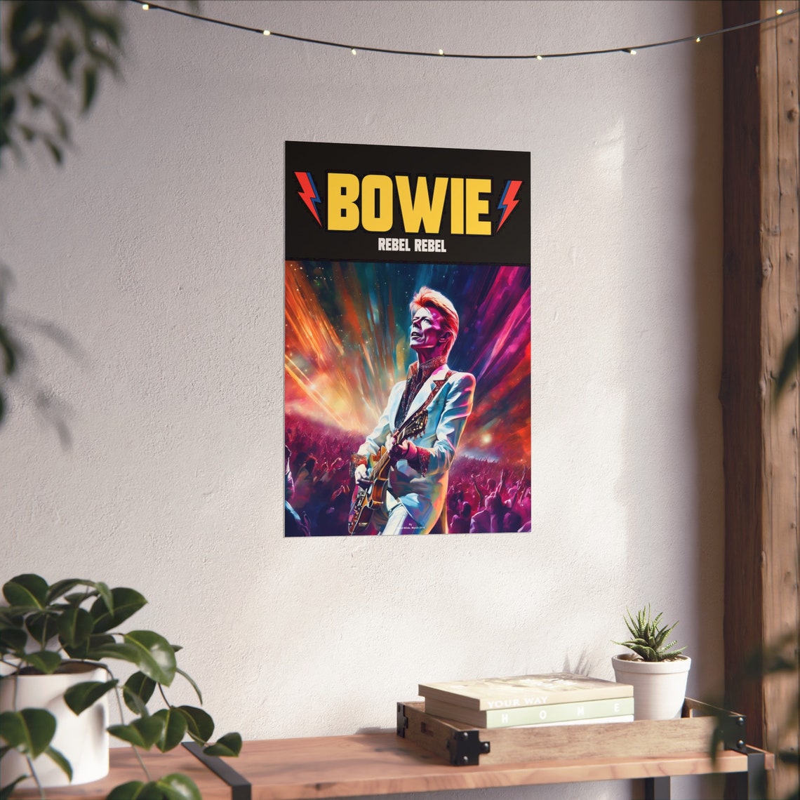 Onthewall David Bowie Di Becky Mann – Stampa Artistica 40x30 Cm Su Carta FSC 300g