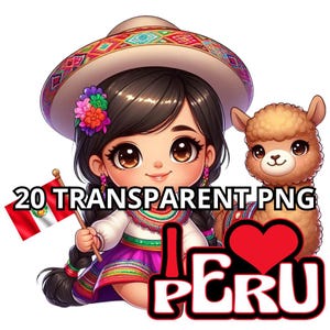 Super lindo Chibi niña peruana, 20 PNG, peruano orgulloso, niña peruana Clipart, Perú Png, Latina Clipart, Chibi Girl Clipart, Chibi Girl Png
