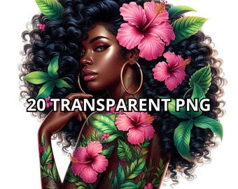 20 Summer Black Woman Png, Black Girl Png, Black Girl Magic Png, Black Queen Png,Afro Girl Png,Melanin Queen Png,Afro Queen Png,Summer Vibes