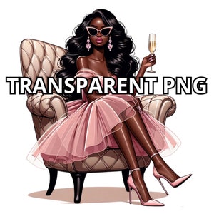 Fashion Girl Clipart, TRANSPARANTE PNG, Glam Girl Png, Fashionista Clipart, Fashion Clipart, Girl Boss Clipart, Glam Girl Clipart, Luxe Png