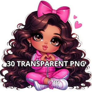 Chibi süße braune Haare Baby Mädchen Png, 30 Png, Chibi Mädchen Clipart, Chibi Mädchen Png, Chibi Puppen Png, Chibi Puppen Clipart, Latina Baby Mädchen Png