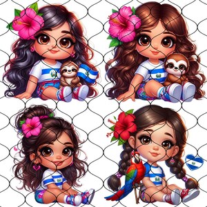 Lindo Chibi Niña Salvadoreña Png, 20 Png, El Salvador Png, Bandera de El Salvador Png, Png Salvadoreño, Bandera Salvadoreña, Chica Chibi Png, Latina imagen 8