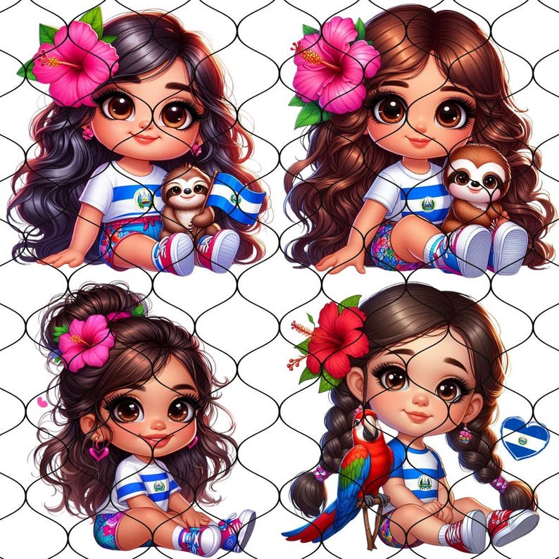 Lindo Chibi Niña Salvadoreña Png, 20 Png, El Salvador Png, Bandera de El Salvador Png, Png Salvadoreño, Bandera Salvadoreña, Chica Chibi Png, Latina imagen 8