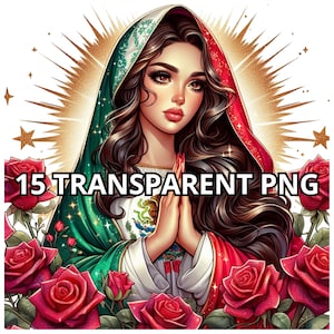 Maagd Maria Png, 15 Png, Mexicana Png, Maagd Maria Clipart, Virgen De Guadalupe Png, Mexicaanse Png, Latina Clipart, Chicana Png, Mexico vlag