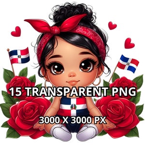 Chibi Linda Niña Dominicana Png, 15 PNG, República Dominicana, Chibi Girl Clipart, Chibi Girl Png, Chibi Dolls Png, Dominicana Girl Clipart