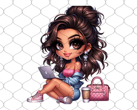 Workout Chibis Chicana Chibis Working Out Chibi Doll Png Chibi