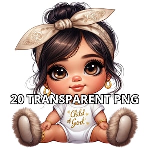 CHILD of GOD, carina beige Chibi Latina Baby Girl Png, 20 PNG, Clipart principessa latina, ragazza ispanica Png, Chibi Girl Clipart, Chibi Girl Png
