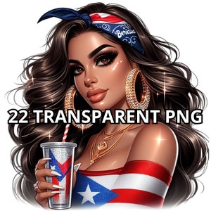 22 Boricua Png, Puerto Rico Clipart, Boricua Clipart, Puerto Rico Png, Puerto Rico Diseño Png, Orgulloso Puertorriqueño Png, Chica Puertorriqueña Png