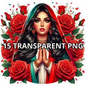 Virgen María Png, 15 Png, Mexicana Png, Virgen María Clipart, Virgen De Guadalupe Png, Mexicana Png, Latina Clipart, Chicana Png, Bandera de México