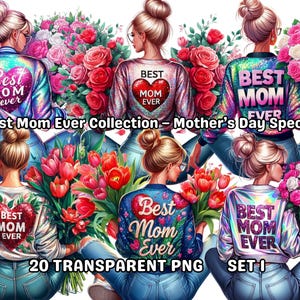 Beste Mama aller Zeiten Kollektion – Muttertag Special Set 1, 20 PNG, Muttertag Clipart, Mama Clipart, Beste Mama aller Zeiten Clipart, Mama Png, Mama Clipart