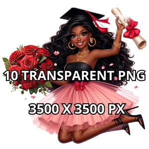 Prachtige afstuderen meisje clipart, 10 TRANSPARANTE PNG, afstuderen PNG, diploma clipart, College clipart, afstuderen clipart, mode meisje PNG