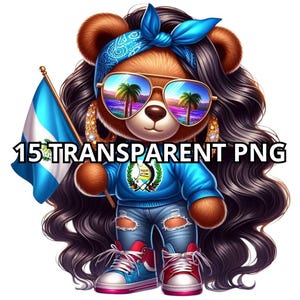 15 Cute Guatemalan Female Teddy Bear Png, Guatemalan Girl Png, Guatemala Png, Guatemala Flag, Guatemalan Png, Latina Png, Latina Clipart