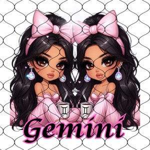 Pacchetto Png zodiaco, 12 PNG TRASPARENTI, Segno zodiacale Png, Chibi Latina Zodiac Girl Png, Donna Latina Png, Latina Png, Chibi Png, Chibi Clipart immagine 8