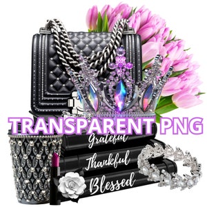 Dankbare, dankbare, gesegnete Clipart, Planer-Mädchen-Clipart, Mode-Mädchen-Clipart, Mode-Clipart, Glam-Girl-Clipart, Planer-Clipart, Buch-Png