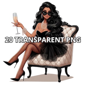 Fashion Girl Clipart, 20 PNG, Glam Girl Png, Fashionista Clipart, Fashion Clipart, Fashion Girl Png, Glam Girl Clipart, Luxe Png, Fashion Png