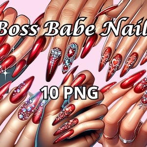 Boss Babe Nägel, 10 PNG, Nägel Clipart, Nagel Png, Maniküre Clipart, Nagel Logo, Boss Babe Clipart, Girl Boss Clipart, Glam Girl Png, Nagelstudio