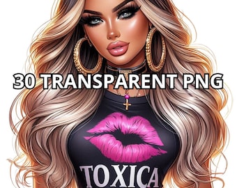 Toxica Png, 30 Png, La Toxica Png, Mexicana Png, Chicana Clipart, Chicana Png, Mexicana Clipart, Latina Png, Latina Clipart, Chingona Png