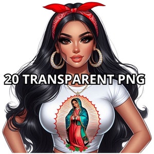 20 Png Latina, T-shirt Vergine Maria, Bella Donna Chicana, Png Donna Latina, Clipart Chicana, Png Ragazza Latina, Clipart Latina, Png Chicana