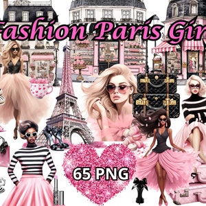 Fashion Paris Girl, 65 PNG, Glam Girl Clipart, Fashion Girl Clipart, Fashion Clipart, Girl Boss Clipart, Lady Boss Clipart, Luxury Png