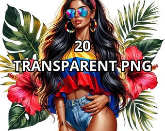 Colombian Girl Png, 20 Png, Proud Colombian Girl, Colombian Goddess, Colombia Png, Colombiana Png, Colombian Png, Latina Clipart, Latina Png