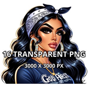 DIOS PRIMERO, 16 PNG, Latina Png, Hermosa Mujer Chicana, Mujer Latina Png, Chicana Clipart, Latina Girl Png, Latina Clipart, Chicana Png