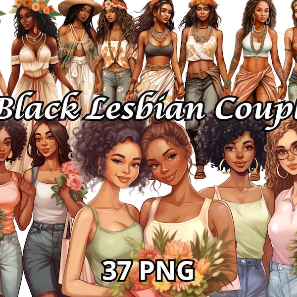 Black Lesbian Couple Png, 37 PNG, Lesbian Couple Clipart, Gay Pride, Lesbian Couple Png, Black Women Clipart, Black Women Png, Love Png