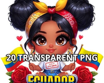 Super lindo Chibi Ecuador Baby Girl Png, 20 Png, Ecuador Girl Png, Ecuador Png, Latina Clipart, Chibi Girl Png, Latina Png, Ecuador Flag Png