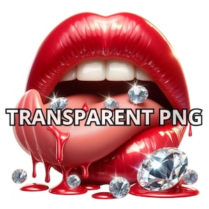 Druipende lippen Png, TRANSPARANTE PNG, Sublimatie Lippen, Diamanten, Luxe Png, Lippen Png, Likkende lippen, Lippen Clipart, Bougie Clipart, Boujie Png