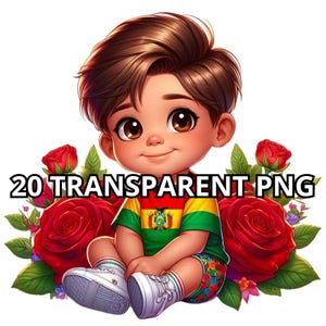 Super Lindo Chibi Boliviano Bebé Niño Png, 20 Png, Niño Boliviano Png, Orgulloso Boliviano Png, Latino Clipart, Chibi Boy Png, Bandera Boliviana, Bolivia
