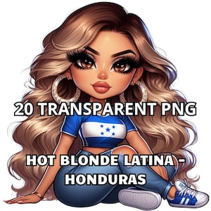 20 Hot Blonde Latina - Honduras, Magnifique fille hondurienne, Honduras Png, Latina Png, Chibi Girl Png, Honduras Clipart, Fier Honduras, Latina